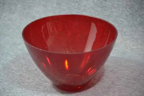 Glas, Schale, rot, 21 cm Durchmesser