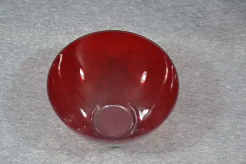 Glas, Schale, rot, 21 cm Durchmesser