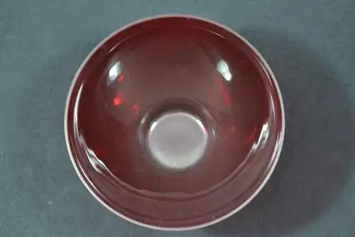 Glas, Schale, rot, 21 cm Durchmesser