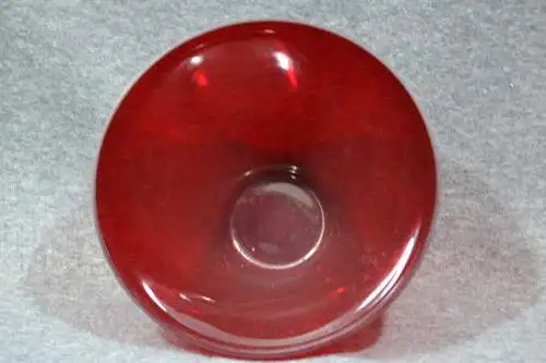 Glas, Schale, rot, 21 cm Durchmesser