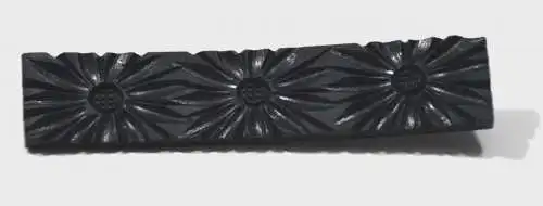  Jett, Gagatschmuck, Trauerschmuck, Brosche