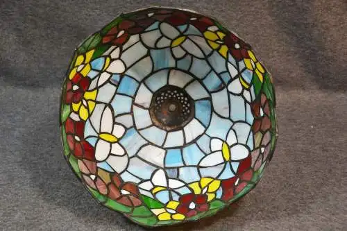 Lampenschirm,i.d. Art v.Tiffany, Glas, für Tischleuchte