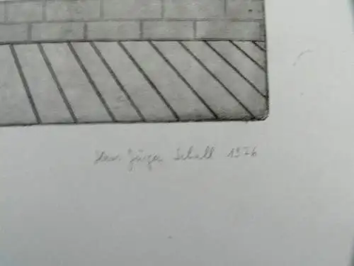 Grafik,Radierung,Hans Jürgen Schall,"Der Spieler" gew. Jessica Swanson