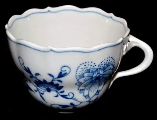 Meissen,Porzellan,Zwiebelmuster,Kaffeetasse ,blau-weiß, 1.Wahl,