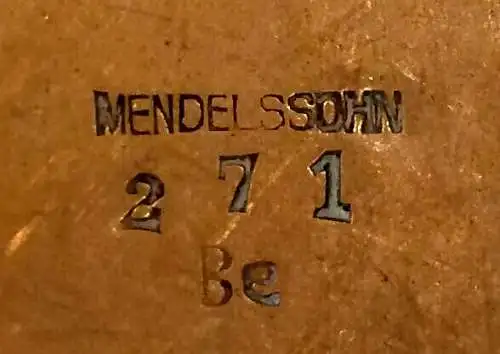 Schale aus handgetriebenem Messing Marke MENDELSSOHN, 1920er Jahre