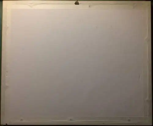 LANGENSCHWALBACH - Original Stahlstich um 1840 im Passepartout unter Glas