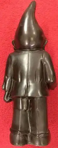 Welcome-Zwerg aus schwarzem Kunststoff von Ottmar Hörl