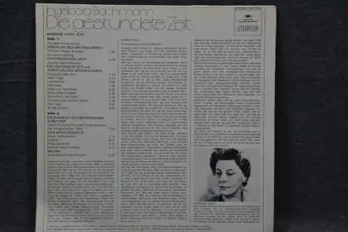 Schallplatte, LP, Gestundete Zeit, Marianne Hoppe liest Ingeborg Bachmann, 1974