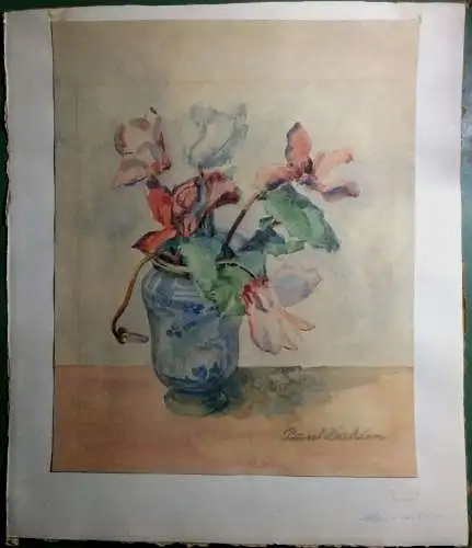 Aquarell „Alpenveilchen“ von Paul Dahlen