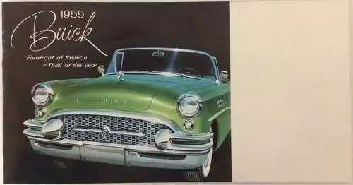 Originale Buick-Verkaufsbroschüre aus dem Jahr 1955