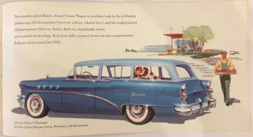 Originale Buick-Verkaufsbroschüre aus dem Jahr 1955