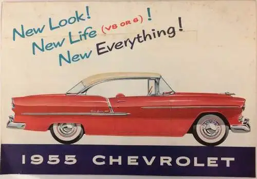 Originale Chevrolet-Verkaufsbroschüre aus dem Jahr 1955