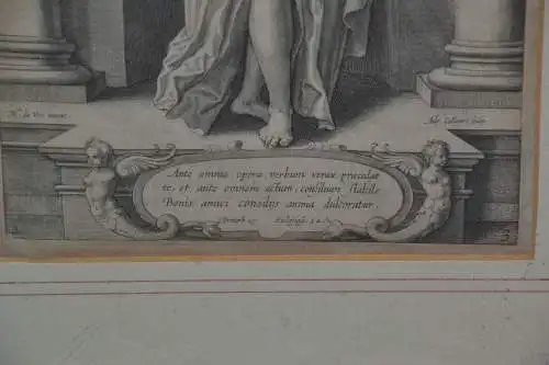 Kupferstich,Spiritus Consilii, Bl.3 a.d.Folge:Die 7 Gaben d.hl. Geistes,1580