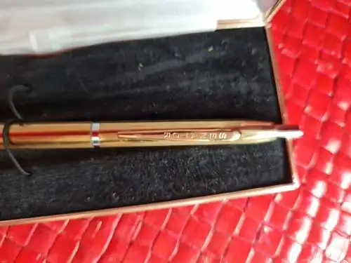 Senator Kugelschreiber,vergoldet, mit Etui