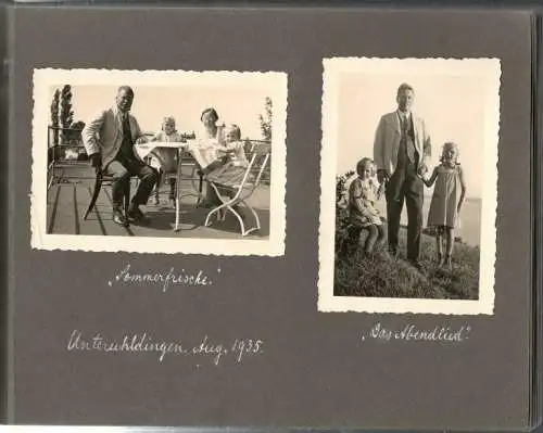 Kleine Sammlung von Urlaubsphotos 1935 + 1936 Murnau, Herrsching, Meersburg,