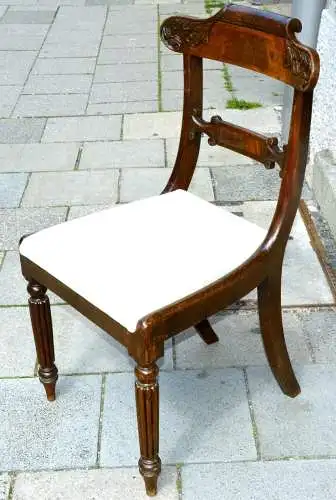 Möbel,Mahagonistuhl, England ,Mitte 19.Jhdt,sehr dekorativ