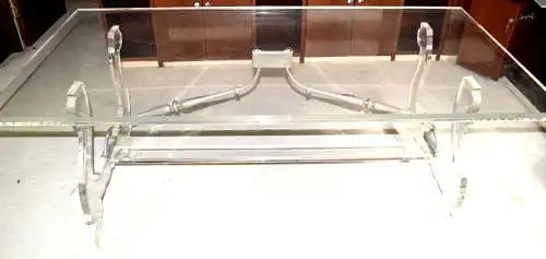 Möbel, Großer Acryl-Schreibtisch  ,180,0 x 90,0 x 74,0 cm sehr guter Zustand