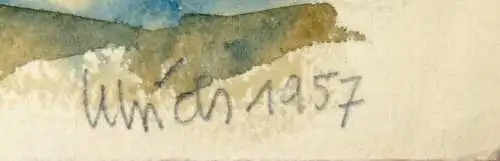 Aquarell,Ulrich,1957,München
