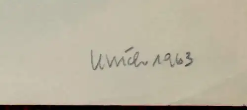 Aquarell,Ulrich,1963, Winterlandschaft