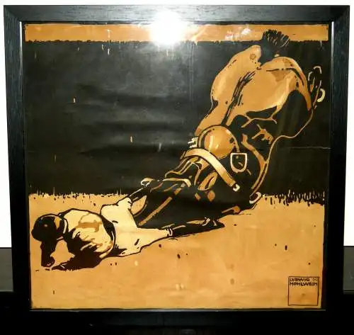 Hohlwein,Ludwig,1930,altes Plakat,Serie Turf,Racing, 