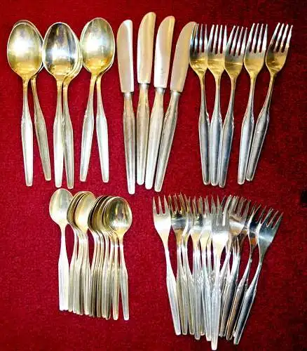 Besteck,versilbert,WMF Pat, 90 ,45 Teile,ca 1950