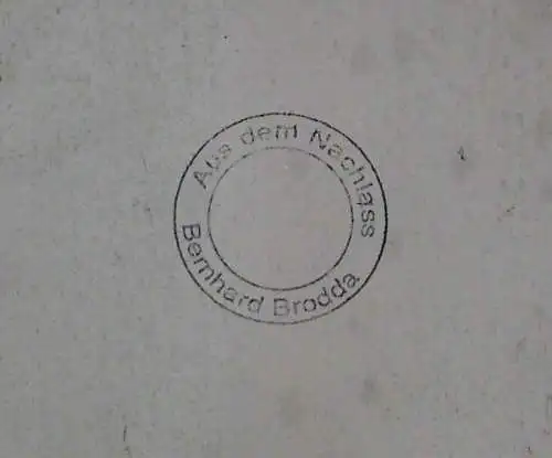 Bernhard Brodda,Mischtechnik, auf Karton,Nachlaßstempel