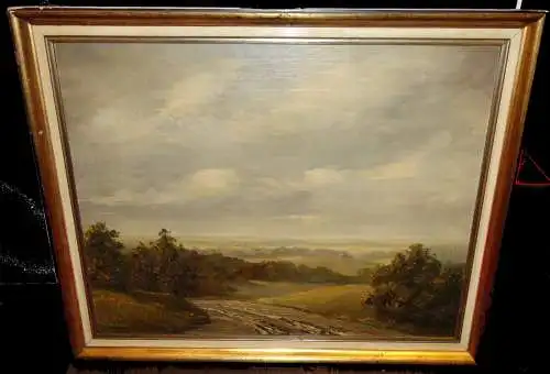Ölbild, Alfred Wenz,Landschaft,ev. Bei Bad Dürkheim,ca 1930/40