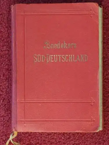 Baedeker, Reiseführer,Süddeutschland,1913 