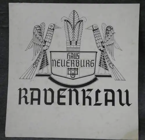 Tuschfederzeichnung, Haus Neuerburg,Ravenklau,  Zigarettenwerbung, etwa 1925