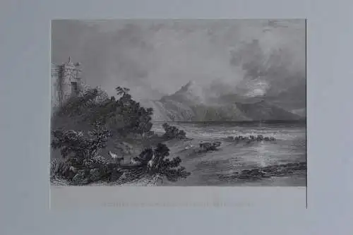 Stahlstich, Port of Seleucia, near Suadeah, 1840, W.H. Bartlett