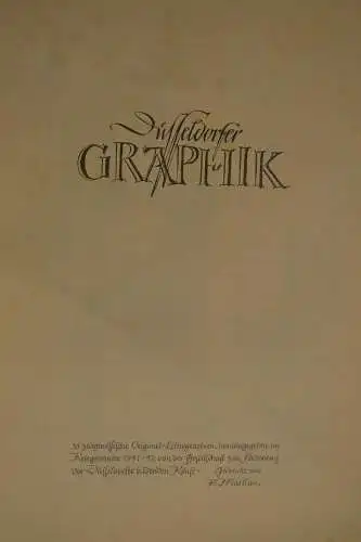 Druckgrafik, Kunsthalle Düsseldorf 1941, 13 Blätter,Original- Lithografien