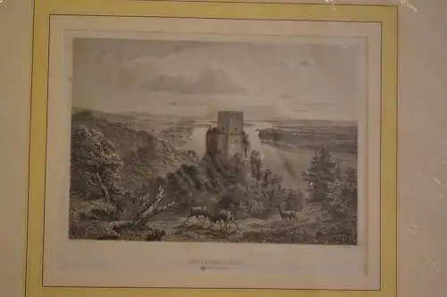 Stahlstich, Greifenstein an der Donau, P. Ahrens