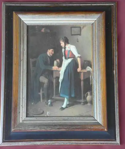 Bilderrahmen, Holz, Aussenmaß 21 x 26,Falzmaß 13 x 18 cm, Innenmaß 11,5 x 17 cm