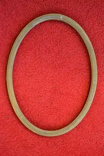 Bilderrahmen, Rahmen oval, Holz, goldfarben