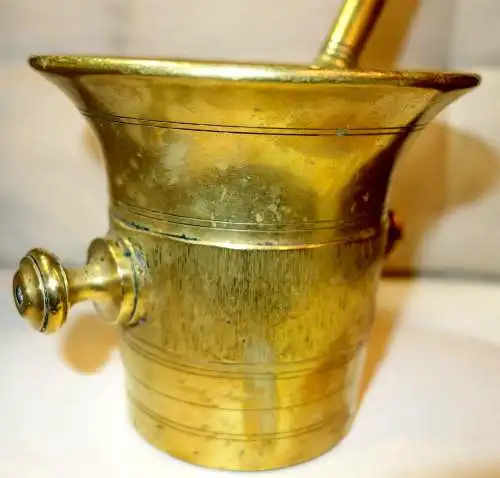 Mörser.Messing,Mitte 19.Jahrhundert