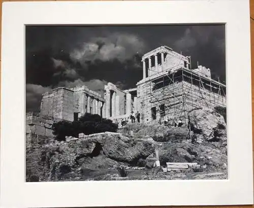 Original-Photographie Akropolis, Tempel der Nike, im Passepartout
