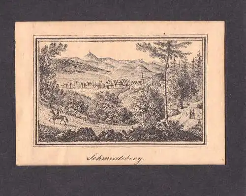 Lithografie,Schmiedeberg,frühes 19.Jhdt,)seltene Darstellung