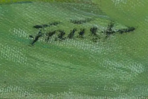 Gemälde, Hohenaschau,sign.:(Heinrich ?) Faust,gerahmt