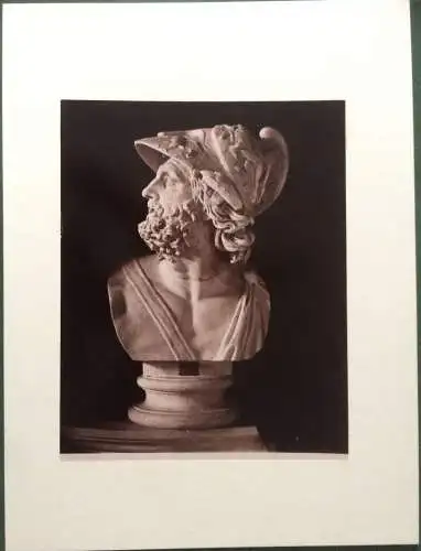 Photographie Marmorbüste des Menelaos in den Vatikanischen Museen Rom, ca. 1880