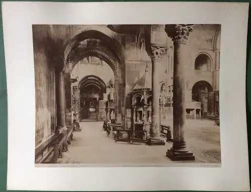 Photographie Venedig - Kirche San Marco, Innenansicht, ca. 1890, von Carlo Naya