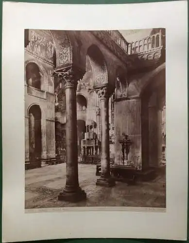 Photographie Venedig - Kirche San Marco, Innenansicht, ca. 1890, von Carlo Naya
