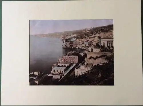 Colorierte Photographie Neapel - Posilipo von Giorgio Sommer, ca. 1890