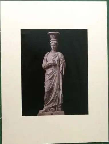 Photographie Skulptur „Karyatide“ in den Vatikanischen Museen, Rom, J. Anderson