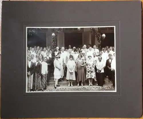 Original-Photographie Feier einer Schule in Niederländisch-Indien, Anf. 20. Jhdt