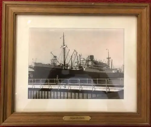 Original-Photographie des Fracht- und Passagierschiffes MS „Jagersfontein“