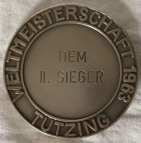 2.Preis Segeln, FD,  Klasse FLYING DUTCHMAN WM 1963 in TUTZING, 147gr Silber