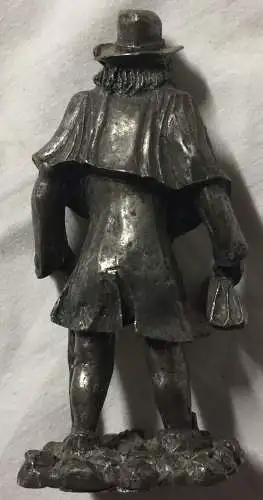 Zinnfigur Medicus / Arzt mit Stock und Tasche der Firma Daalderop / Niederlande