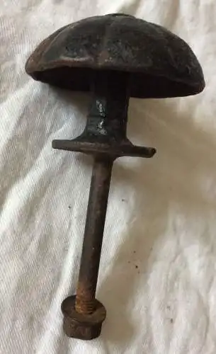 Uralter Türgriff aus Eisen, ca. 1800