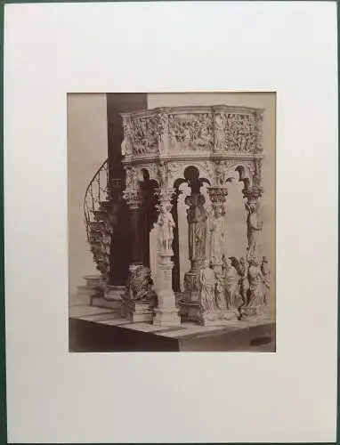 Giacomo Brogi: Photographie der Kanzel im Dom von Pisa, ca. 1870