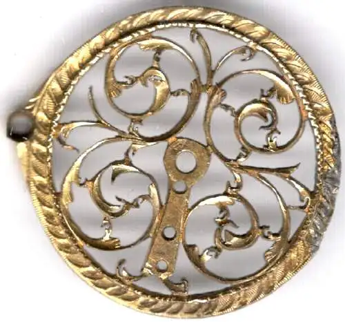 Brücke aus Uhrwerk einer alten Taschenuhr (Spindeluhr)